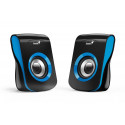 GENIUS repro SP-Q180 Blue 2.0 6W USB napájení 3,5" jack černomodré