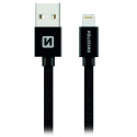 Swissten Datový Kabel Textile Usb Lightning 0,2 M Černý
