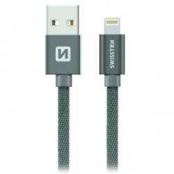 Swissten Datový Kabel Textile Usb Lightning 1,2 M Šedý