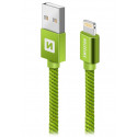 Swissten Datový Kabel Textile Usb Lightning 1,2 M Zelený