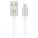 Swissten Datový Kabel Textile Usb Lightning Mfi 2,0 M Stříbrný