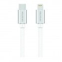 Swissten Datový Kabel Textile USB-C Lightning 1,2 M Stříbrný