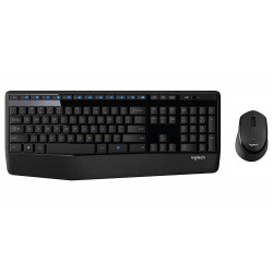 Logitech set klávesnice s myší MK345 bezdrátový 2,4Ghz USB přijímač CZ + SK černá