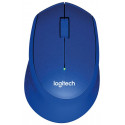 Logitech myš M330 Silent Plus bezdrátová 3 tlačítka 1000dpi USB modrá