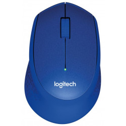 Logitech myš M330 Silent Plus bezdrátová 3 tlačítka 1000dpi USB modrá