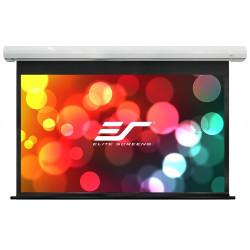 ELITE SCREENS plátno elektrické motorové 84" (213,4 cm) 16:9 104,6 x 185,9 cm case bílý 24" drop MaxWhite FG