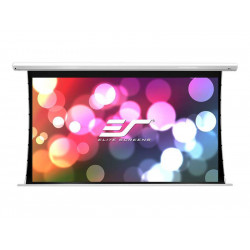 ELITE SCREENS plátno elektrické motorové 84" (213,4 cm) 16:9 104,6 x 185,9 cm hliníkový case bílý 12" drop Fiber Glass