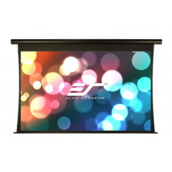 ELITE SCREENS plátno elektrické motorové 100" (254 cm) 16:9 124,5 x 221,5 cm hliníkový case černý 12" drop Fiber Glass