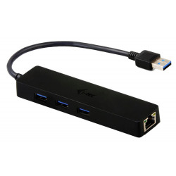 i-tec USB HUB ADVANCE 3 porty USB 3.0 Gigabit Ethernet adaptér (RJ45) slim černý