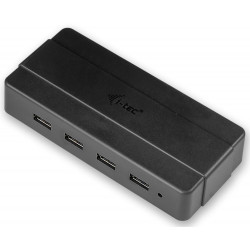 i-tec USB HUB Charging 4 porty 1 nabíjecí port USB 3.0 napájecí adaptér černý