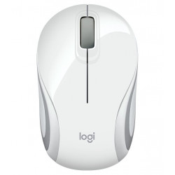 Logitech Mini M187 myš, Bezdrátová USB, Optická, 1000 dpi, Bílá ( 910-002735 )