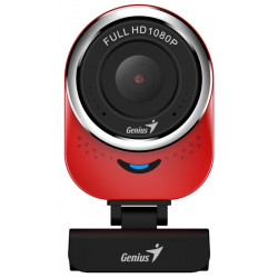 GENIUS webová kamera QCam 6000 červená Full HD 1080P USB2.0 mikrofon