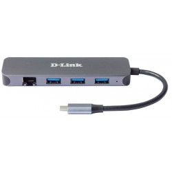 D-Link 5-in-1 USB-C Hub with Gigabit Ethernet Power Delivery