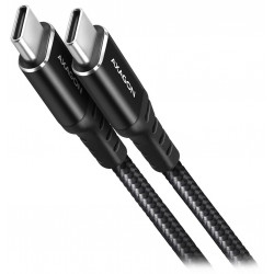AXAGON datový a nabíjecí kabel USB-C na USB-C USB2.0 3A PD 60W opletený 2m černý