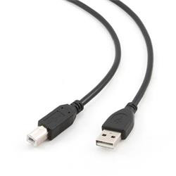 Gembird kabel USB 2.0 AM na USB 2.0 BM, prémiový, 1m, černý