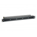 Solarix 19\'\' voice panel UTP 25xRJ45 Cat3 osazený, Solarix ISDN patch panel určený pro ukončení výstupů z ústředny nebo připojení ve
