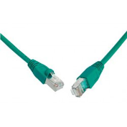 SOLARIX patch kabel CAT6 SFTP PVC 0,5m zelený
