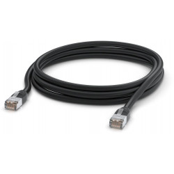 Venkovní UniFi patch kabel, stíněná zástrčka RJ45, 3m, Cat5e, černý