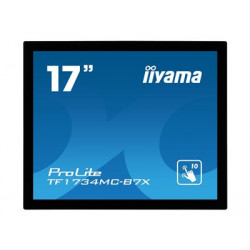 iiyama ProLite TF1734MC-B7X - LED monitor - 17" - open frame - dotykový displej - 1280 x 1024 - IPS - 350 cd m2 - 1000:1 - 5 ms - HDMI, VGA, DisplayPort - černá