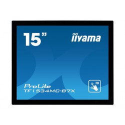 iiyama ProLite TF1534MC-B7X - LED monitor - 15" - open frame - dotykový displej - 1024 x 768 - TN - 370 cd m2 - 700:1 - 8 ms - HDMI, VGA, DisplayPort - černá