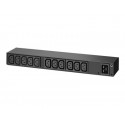 APC Basic Rack PDU AP6020A - Rozvodná jednotka PDU (k montáži na regál) - AC 100-240 V - vstup: IEC 60320 C20 - výstupní konektory: 13 (IEC 60320 C13) - pro P N: SMTL1000RMI2UC, SMX1000C, SMX1500RM2UC, SMX1500RM2UCNC, SMX750C, SMX750CNC