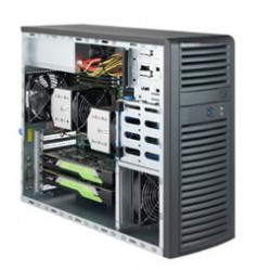 SUPERMICRO Mid-Tower 4x 3,5" fixed HDD, 2x 5,25", 1x external 3,5",(Audio,2xUSB) 1200W (80PLUS Platinum)