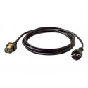 APC - Elektrický kabel - IEC 60320 C19 do CEE 7 7 (M) - AC 240 V - 16 A - 3 m - černá - - pro P N: SMT2200I-AR, SMT2200R2I-AR, SMT3000I-AR, SMT3000R2I-AR, SRT1500XLI, SRT2200XLI-KR