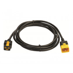 APC - Elektrický kabel - IEC 60320 C19 do IEC 60320 C20 - 3.1 m - opatřený západkou - černá - - pro P N: SMT2200I-AR, SMT2200R2I-AR, SMT3000I-AR, SMT3000R2I-AR, SRT1500XLI, SRT2200XLI-KR