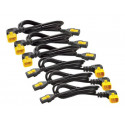 APC - Elektrický kabel - IEC 60320 C13 do IEC 60320 C14 - 10 A - 61 cm - konektor 90° - černá - celý svět - - pro P N: SCL500RMI1UC, SCL500RMI1UNC, SMTL750RMI2UC, SRT1500RMXLI, SRT1500XLI, SRT2200XLI-KR