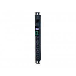 APC Easy Metered Rack PDU EPDU1016M - Rozvodná jednotka PDU (k montáži na regál) - AC 200 208 230 V - 3680 VA - Ethernet - vstup: IEC 60320 C20 - výstupní konektory: 8 (IEC 60320 C13) - 1U - 2.5 m kabel - černá - pro P N: AR106V, SCL400RMJ1U, SCL500RMI1UC, SCL500RMI1UNC, SMTL1000RMI2UC, SMTL750RMI2UC