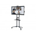 NEC PD04 Tipster Trolley - Vozík - pro Displej LCD - hliník - tmavě šedá - montážní rozhraní: 400 x 400 mm - pro MultiSync M431, M491, M551, M651, MA431, MA491, MA551, ME501, P435, P495, P555, WD551