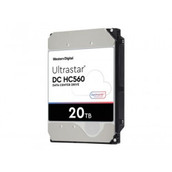 WD Ultrastar DC HC560 - Pevný disk - šifrovaný - 20 TB - interní - 3.5" - SATA 6Gb s - 7200 ot min. - vyrovnávací paměť: 512 MB - Self-Encrypting Drive (SED), TCG Enterprise