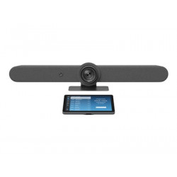 Logitech - Souprava pro video konference (Logitech Tap IP, Logitech Rally Bar) - Certifikováno pro Zoom Rooms, Certifikováno pro Microsoft Teams Rooms, RingCentral Certified, Certifikováno Tencent Meeting - grafit