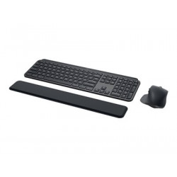 Logitech MX Keys Combo for Business - Klávesnice a sada myši - podsvícená - bezdrátový - Bluetooth LE - QWERTY - britská - grafit