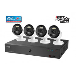 iGET HOMEGUARD HGDVK84404P - Kamerový systém, SMART, 8-kanálový FullHD rekordér DVR + 4x FHD barevná venkovní kamera