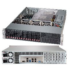 SUPERMICRO 2U chassis 16x 2,5 HS SAS3 SATA (8NVMe), 2x1200W (80PLUS Titaninum)