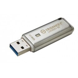 KINGSTON 128GB IronKey Locker Plus 50 AES Encrypted, USBtoCloud