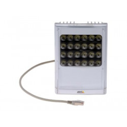 AXIS T90D35 PoE W-LED Illuminator - Infračervený iluminátor - montáž na strop, montáž na sloupek, montáž na stěnu - interiér, venkovní použití - bílá, stříbrná - pro AXIS P1455-LE, P1455-LE-3 License Plate Verifier Kit, Q1656, Q1656-B, Q1715, V5938 50 Hz