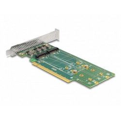 Delock Karta PCI Express 4.0 x16 na 4 x interní M.2 Key M 110 mm NVMe - rozvětvení - Low Profile