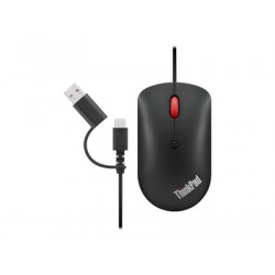 Lenovo ThinkPad myš, Drátová USB, Optická, 2400 dpi, Černá ( 4Y51D20850 )