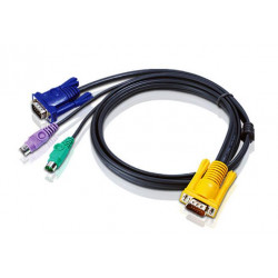 ATEN integrovaný kabel 2L-5201P pro KVM PS 2, 1,2 M 