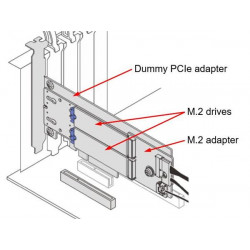 Lenovo ThinkSystem M.2 SATA NVMe 2-Bay Enablement Adapter ST250v2