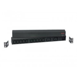 APC Basic Rack-Mount PDU - Pásek na rozvod silnoproudu (k montáži na regál) - AC 208 230 V - vstup: IEC 60320 C20 - výstupní konektory: 12 (IEC 60320 C13, IEC 60320 C19) - celý svět - černá - pro P N: SMTL1000RMI2UC, SMX1000C, SMX1500RM2UC, SMX1500RM2UCNC, SMX750C, SMX750CNC