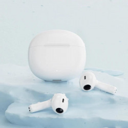 QCY - T20 AilyPods bezdrátová sluchátka s dobíjecím boxem,Bluetooth 5.3,bílá