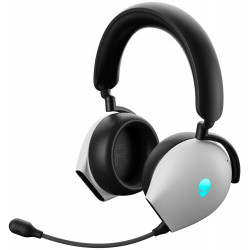 DELL AW920H Alienware Tri-Mode Wireless Gaming Headset bezdrátová sluchátka s mikrofonem stříbrný