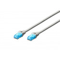 Digitus Patch Cable, UTP, CAT 5e, AWG 26 7, měď, šedý 3m