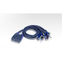 ATEN KVM switch CS-64U USB 4 PC mini, 1,8 metru