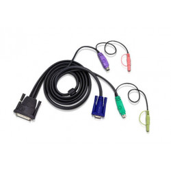 ATEN sdružený kabel pro KVM PS 2 5M pro CS1004, CS1008,