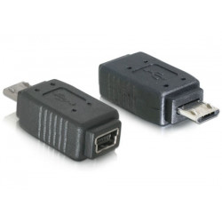 Delock redukce micro USB B samec na USB mini 5pin samice