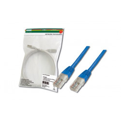 Digitus Patch Cable, UTP, CAT 5e, AWG 26 7, měď, modrý, 5m